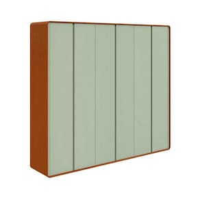 Guarda-Roupa Casal Loop 100% MDF 6 PT 6 GV Frassino e Sálvia