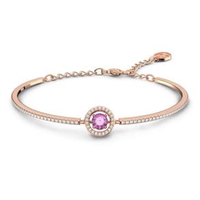 Pulseira Swarovski Sparkling Dance Bangle com cristal roxo