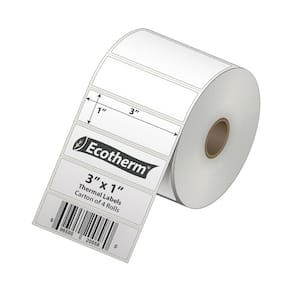 Etiquetas térmicas 3x1 5240 Etiquetas de 4 rolos para Zebra, Munbyn, Rollo