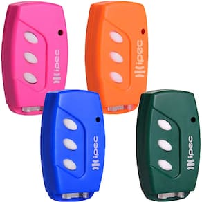 4 Controle Tx Deco 3 Canais 433,92mhz Colorido Clip Fixação