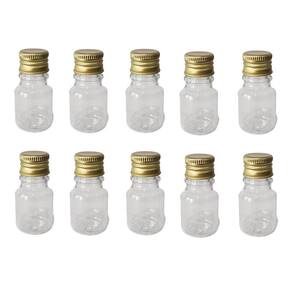 Kit 100 Frasco Pet De 10Ml Tampa Dourada Personalizar Festa