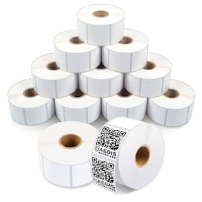 Etiquetas térmicas diretas multiuso Aegis Adhesives 1,5x1,5"