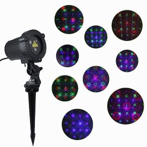 Luzes de projetor de Natal a laser ao ar livre MHAZDZE 18 Patterns