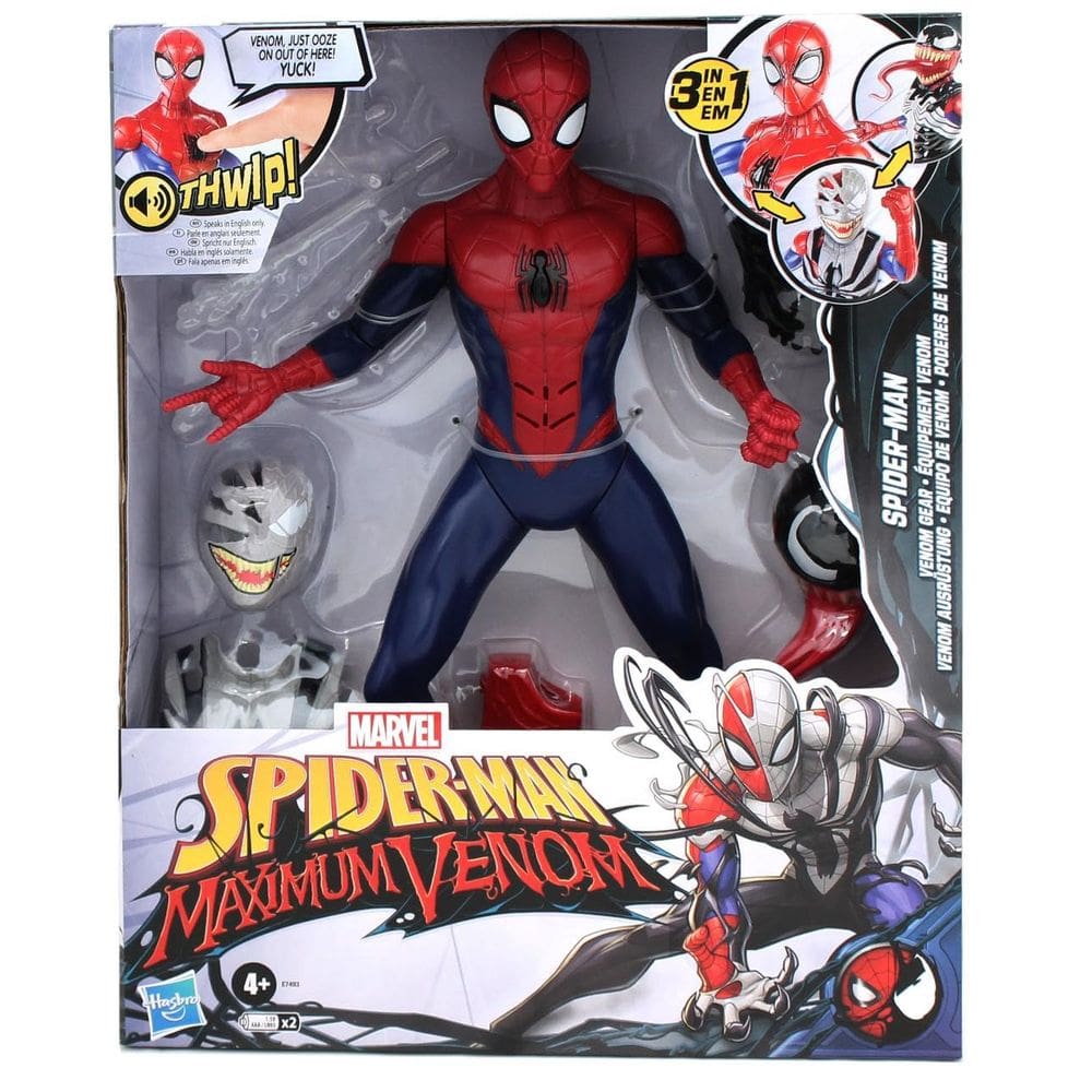 Boneco de ação Hasbro Marvel Spider-Man Maximum Venom 30cm