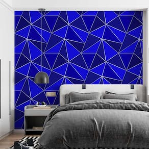 Kit 10 Rolos Papel De Parede Adesivo Zara Tons De Azul 3,0M