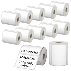 Etiquetas de código de barras postais para envio térmico 6000 LabelChoice