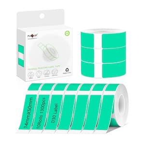 Fita de etiqueta térmica PARLAIM Small Waterproof 10 Rolls Aqua