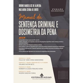 Manual da Sentença Criminal e Dosimetria da Pena 3ª edição