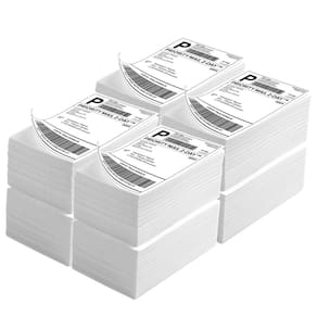 Etiquetas térmicas LuckyGuard Fanfold 4x6 4000 para impressora térmica