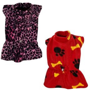 Kit 2 Roupa De Inverno Para Cães E Gatos - Vestido Soft Egg