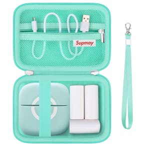 Estojo de viagem Supmay para impressora Cabaro Mini, adesivo verde