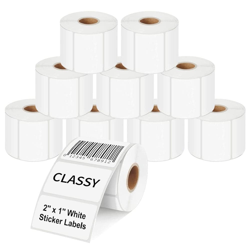 Etiquetas térmicas CLASSY 2x1 13000 autoadesivas para Rollo, Zeb