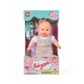 Boneca Bebezinho Vestido Estampa Chevron 49 cm - Estrela