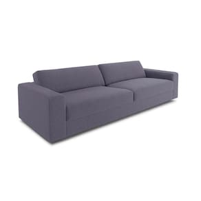 Sofá 3 Lugares Luigi Linho Cinza 180 cm