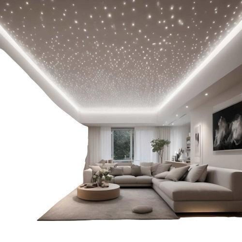 Kit Iluminação Céu Estrelado Fibra Optica 120 Pontos Estrela