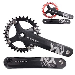 Bicicleta de montanha BTT com manivela BUCKLOS, velocidade única, 170 mm