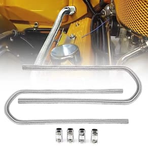 Kit de mangueira de aquecimento flexível iRky 44cm em aço inoxidável universal