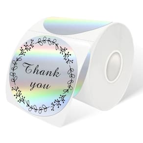 Adesivos térmicos Yeachlaing 3 Circle Silver 300 Labels