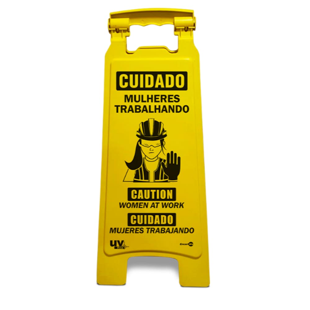 Cavalete Dobrável - Cuidado Mulheres Trabalhando CD21