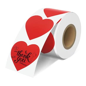 Etiquetas térmicas JOYIT Red Heart 2" - 600 unidades para impressora térmica