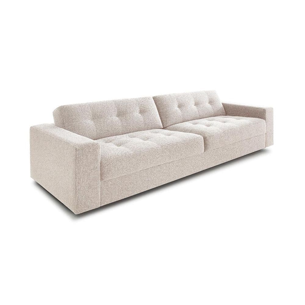 Sofá 3 Lugares Lucca Linho Bege 210 cm