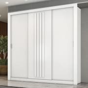 Guarda Roupa Casal 3 Portas Doha Carraro Branco
