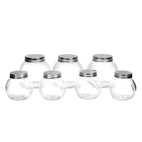 Conjunto de Potes Baleiro Casambiente Vidro com Tampa 7 Peças