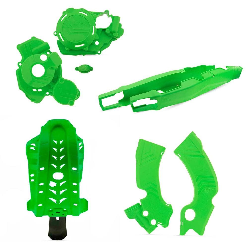 Kit Proteção Motor Quadro Tampas Laterais Balança Amx Kawasaki Klx 450r