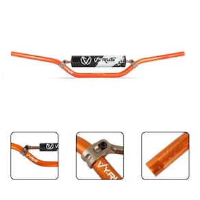 Guidão Vyrus 22mm Cross Bar C/ Barra Protetor Espuma Trilha Motocross
