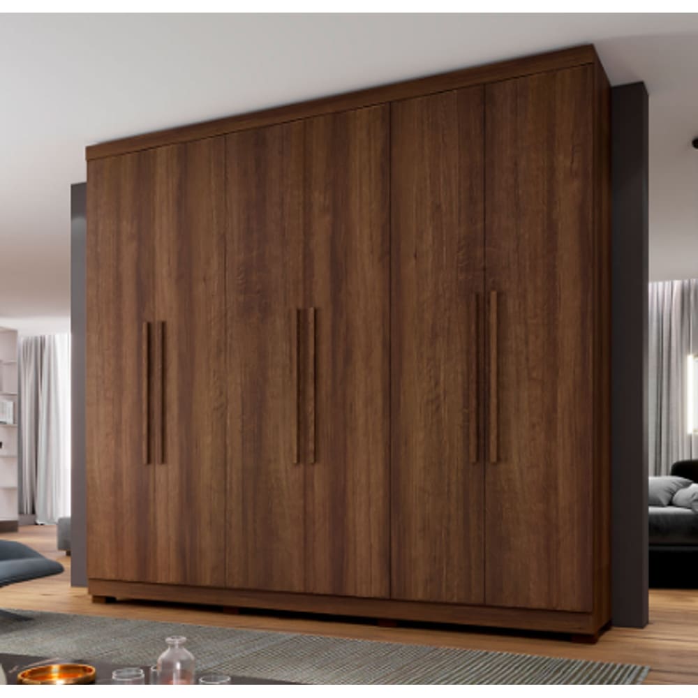 Guarda Roupa New Master 6 Portas Benetil Móveis - Imbuia