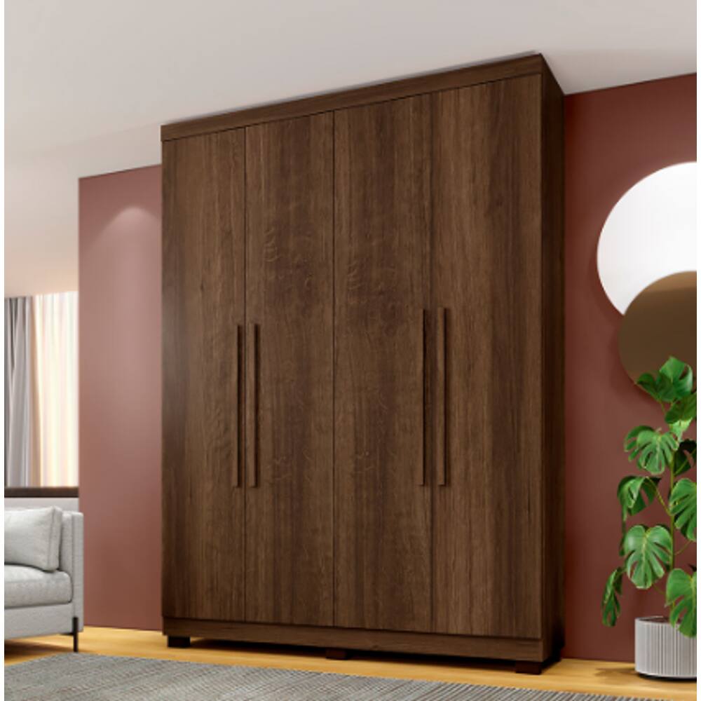Guarda Roupa New Master 4 Portas Benetil Móveis - Imbuia