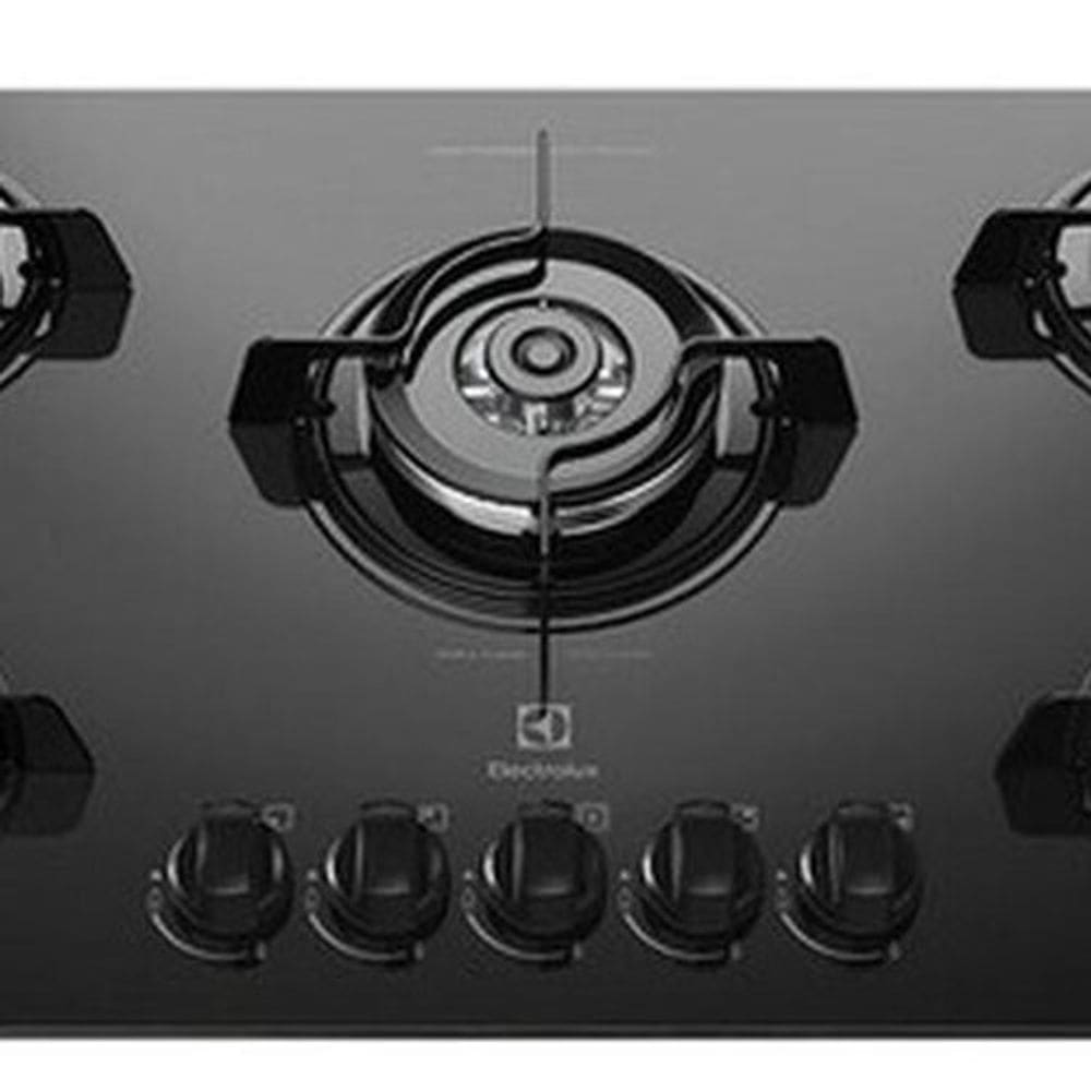 Cooktop A Gas Vidro Automatico 5 Bocas 45x75cm - Electrolux