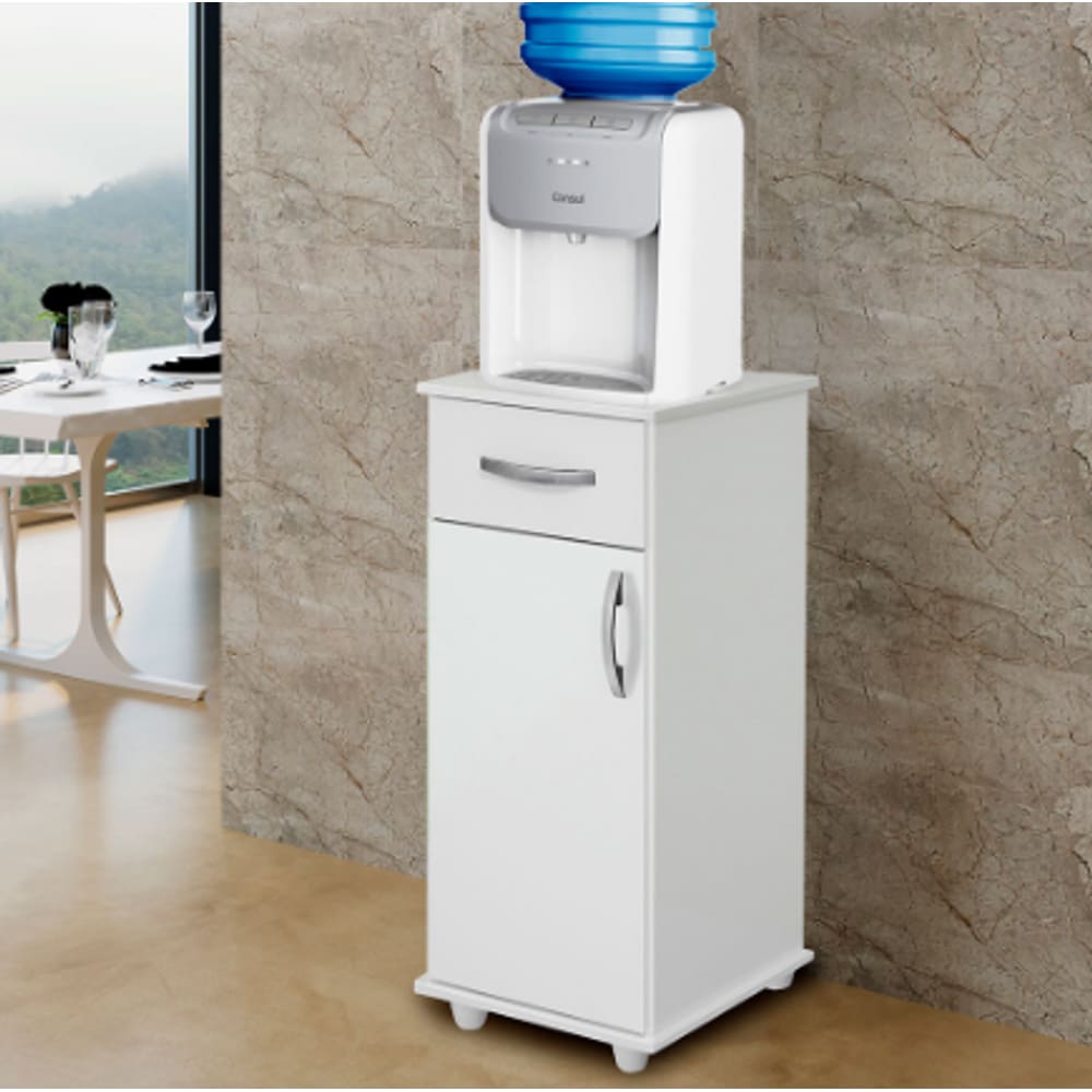 Armário Multiuso com 1 Gaveta e 1 Porta Benetil Móveis Branco