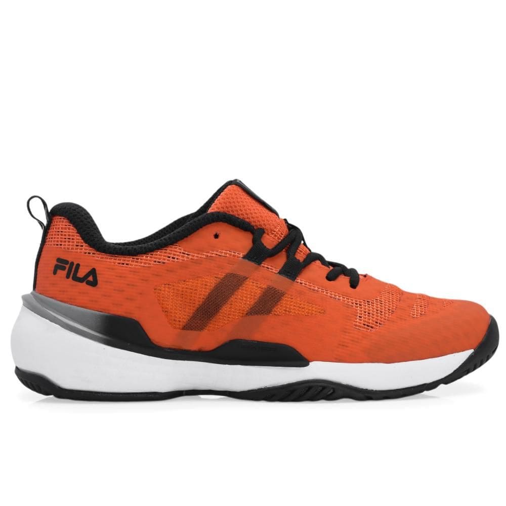 Tênis Fila Winner - All Court - Laranja Preto e Cinza