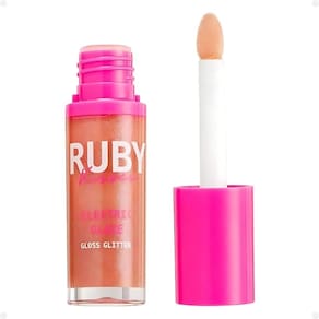 Gloss Glitter Ruby Kisses Electric Glaze 01 Blush Gold Lgg01b
