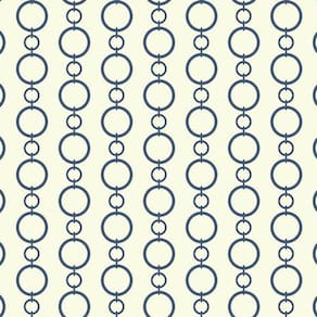 Papel De Parede Waverly Stripes Chain Stripe Azul Sv2742 Waverly Stripes Sv2742