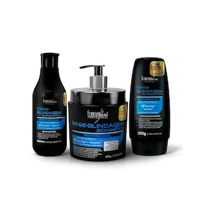 Kit Shampoo, Cond. e Máscara Blindagem Capilar Forever Liss
