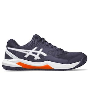 Tênis Asics Gel Dedicate 8 Clay - Marinho Branco e Laranja