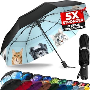 Guarda-chuva TUMELLA Strongest Windproof Travel Compact de 42 polegadas