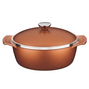 Panela De Alumínio Forjado Lyon 3,9 Litros Com Tampa 24 Cm
