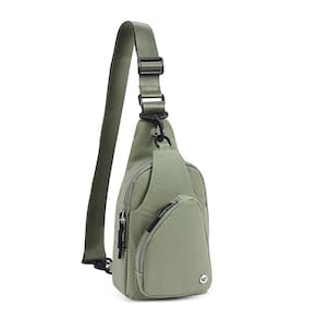 Bolsa tipo estilingue WESTBRONCO pequena de nylon verde para mulheres