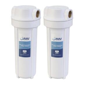 2 Filtro De Agua Bbi Para Caixa D\`água E Entrada Cavalete Cisterna Poço Poe Com Refil Plissado Lavável Cor Branco Tipo De Refil