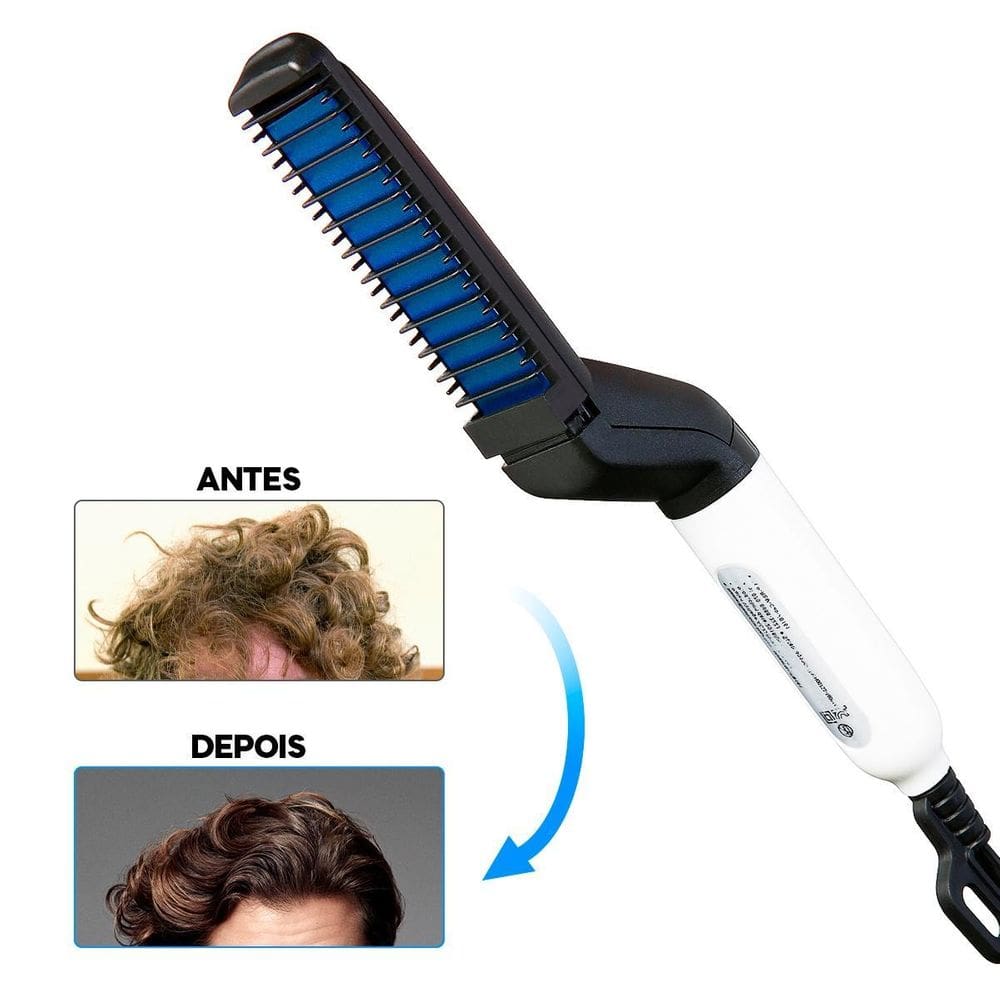 Pente Eletrico Modelador Desembaraça Alisa Cabelo Longo