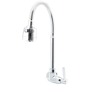 Torneira ABS Gourmet Parede 1/4 Volta Cromada 360 Flexível