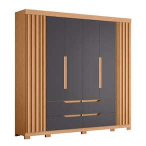 Guarda Roupa Casal Doble 4 Portas e 4 Gavetas - Móveis Albatroz