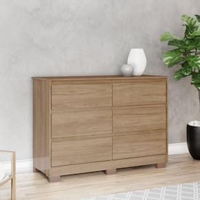 Cômoda 6 Gavetas Chanfradas Ravenna Jequitibá Brilho
