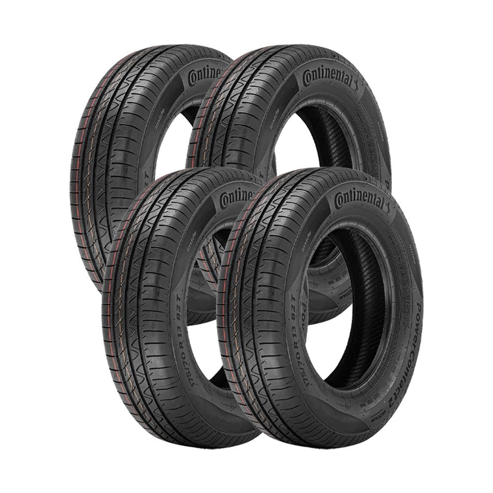 Jogo 4 Pneus Continental Aro 14 PowerContact 2 185/60R14 82H