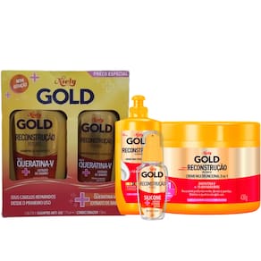 Kit Niely Gold Reconstrução Potente 5 Itens