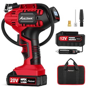 Inflador de pneus AVID POWER Compressor de ar portátil 20V 100PSI
