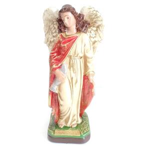 Imagem Escultura Arcanjo São Rafael 20 Cm Gesso